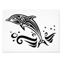 Springender Stammes- Delphin Kunstphoto