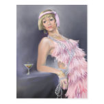Springtime Flapper Postcard