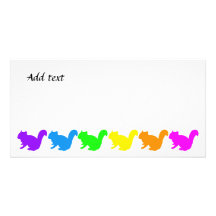 Squirrel's photo card  (You can customize) フォトグリーティングカード