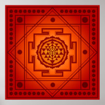 Sri spirituel Yantra Affiches
