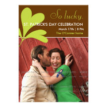St Photo du shamrock | d'invitations de partie du 