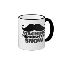 Staching durch den Schnee Kaffeehaferl