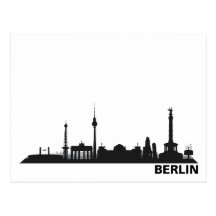 Stadt Berlin - Skyline 1c Postkarten