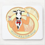 Stadt lassen Orange weiden Mousepad