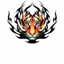 Stammes- Tigertätowierungst-shirt