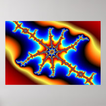 Starfish - Fraktal-Plakat