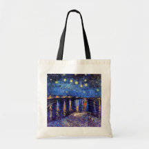 Starry Nacht Van Gogh über der Rhône-Taschen-Tasch
