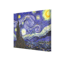 Starry Nacht Van Gogh, Vintager Post-Impressionism Galerie Gefaltete Leinwand