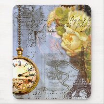 Steampunk u. gelbe Rosen Mousepads