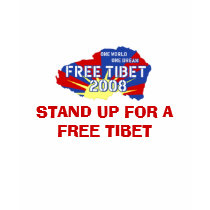 STEHEN SIE OBEN FÜR EIN FREIES TIBET