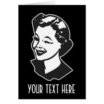 STELLEN SIE IHRE EIGENE RETRO WINK-DAME GIFTS HER KARTE