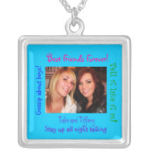 Sterlingsilber necklac beste Freunde für immer! , Halskette