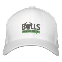 STIERE schwarzes Kappenweiß Bestickte Baseballcaps