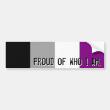 Stolz auf, wer ich bin - asexualen Flaggen-Autoauf