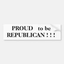 STOLZ   , REPUBLIKANISCH    zu sein! ! ! Auto Sticker