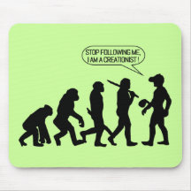 Stop following me, I'm a Creationist! Mousepad