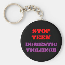 STOPPEN Sie JUGENDLICH HÄUSLICHE GEWALT Keychain Schlüsselbänder
