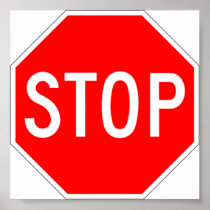 Stoppschild-Mitteilung