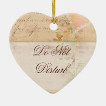 Stören Sie nicht Tür-Aufhänger-Hochzeits-Verzierun Weihnachtsbaum Ornament
