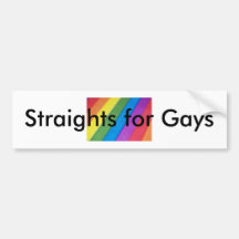 Straights pour des homosexuels autocollants pour voiture