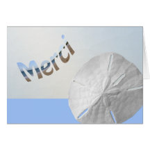 Strand-und Sand-Dollar Merci danken Ihnen Karten
