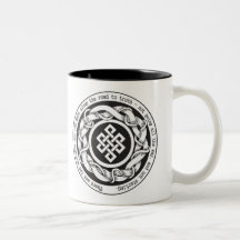 Straße zum Wahrheits-endlosen Knoten Tasse