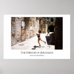 Straßen von Jerusalem - große Version Plakatdruck