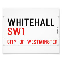 Straßenschild Whitehall London Kunst Fotos