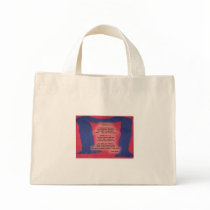 Strickende Tasche mit Gedicht - ein Schal für Sie