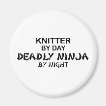 Stricker tödliches Ninja bis zum Nacht Kühlschrankmagnete