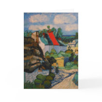Studie Vincent van Goghs Strawhut der Gruß-Karte