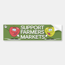 StützBauers-Markt-glückliche Äpfel Autosticker