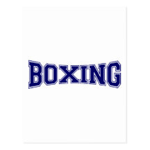 Style d'université de boxe carte postale