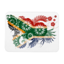 Südafrika-Flagge Eckige Magnete