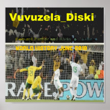 Südafrikanischer Fußball Plakat