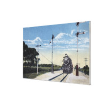 Südliche pazifische Eisenbahn zu Pajaro Galerie Faltleinwand