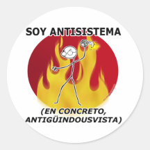 Suis antisystème… autocollants