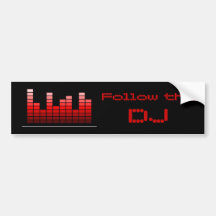 Suivez l'autocollant du DJ Autocollant Pour Voiture