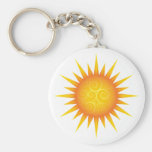 Sun avec des remous porte-clé