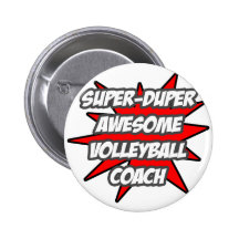 SuperDuper fantastischer Volleyball-Trainer Buttons