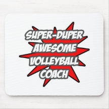 SuperDuper fantastischer Volleyball-Trainer Mauspad