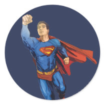 Supermann, der nach links fliegt sticker