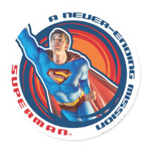 Supermann ein immer währender Auftrag Stickers