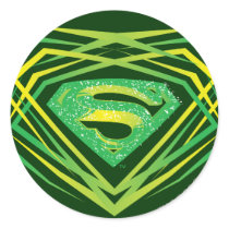Supermann-grünes dekoratives Logo Sticker