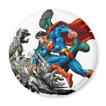 Supermann kämpft Monster magnete