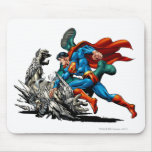 Supermann kämpft Monster mauspads