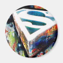 Supermann-Neon-Graffiti Magnete