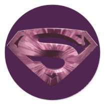 Supermann-Stern-Explosions-Logo Runder Aufkleber