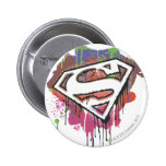 Supermann - verdrehtes Unschulds-Logo buttons