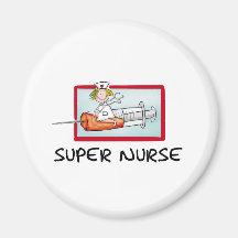 supernurse - humorvolle Cartoon-Krankenschwester a Magnete